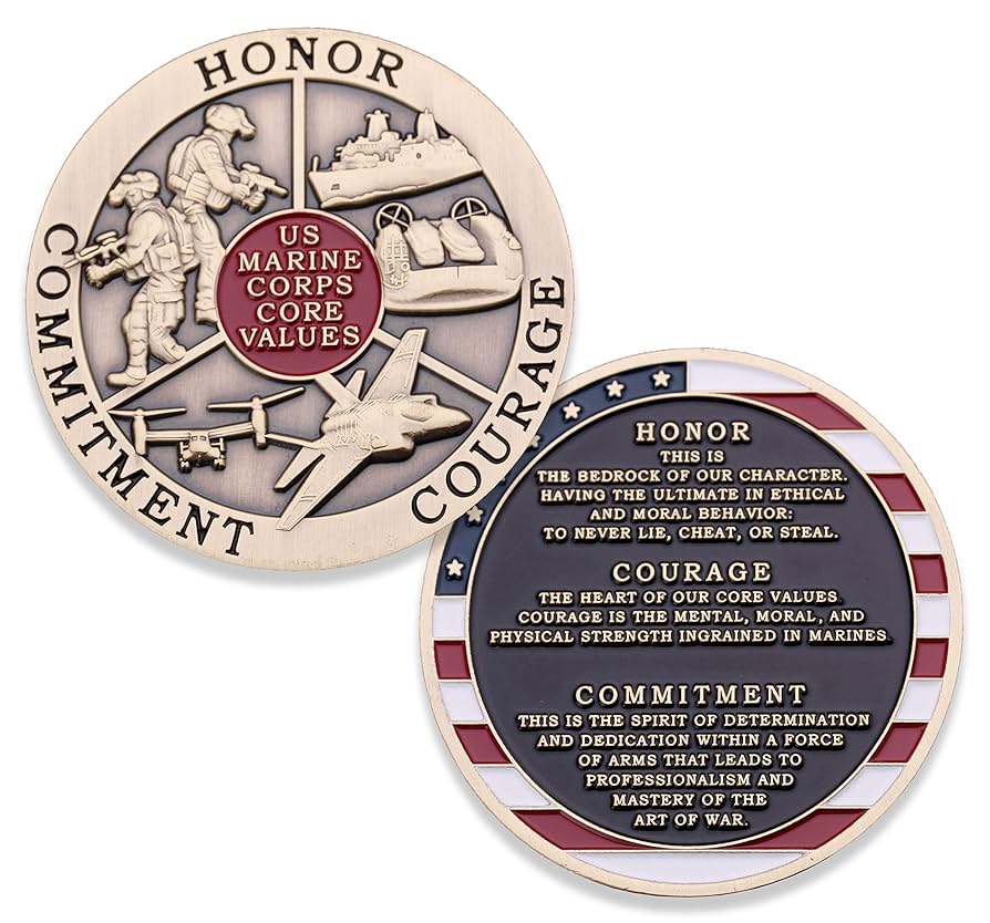Amazon.co.jp: 海兵隊 コアバリューチャレンジコイン - USMC